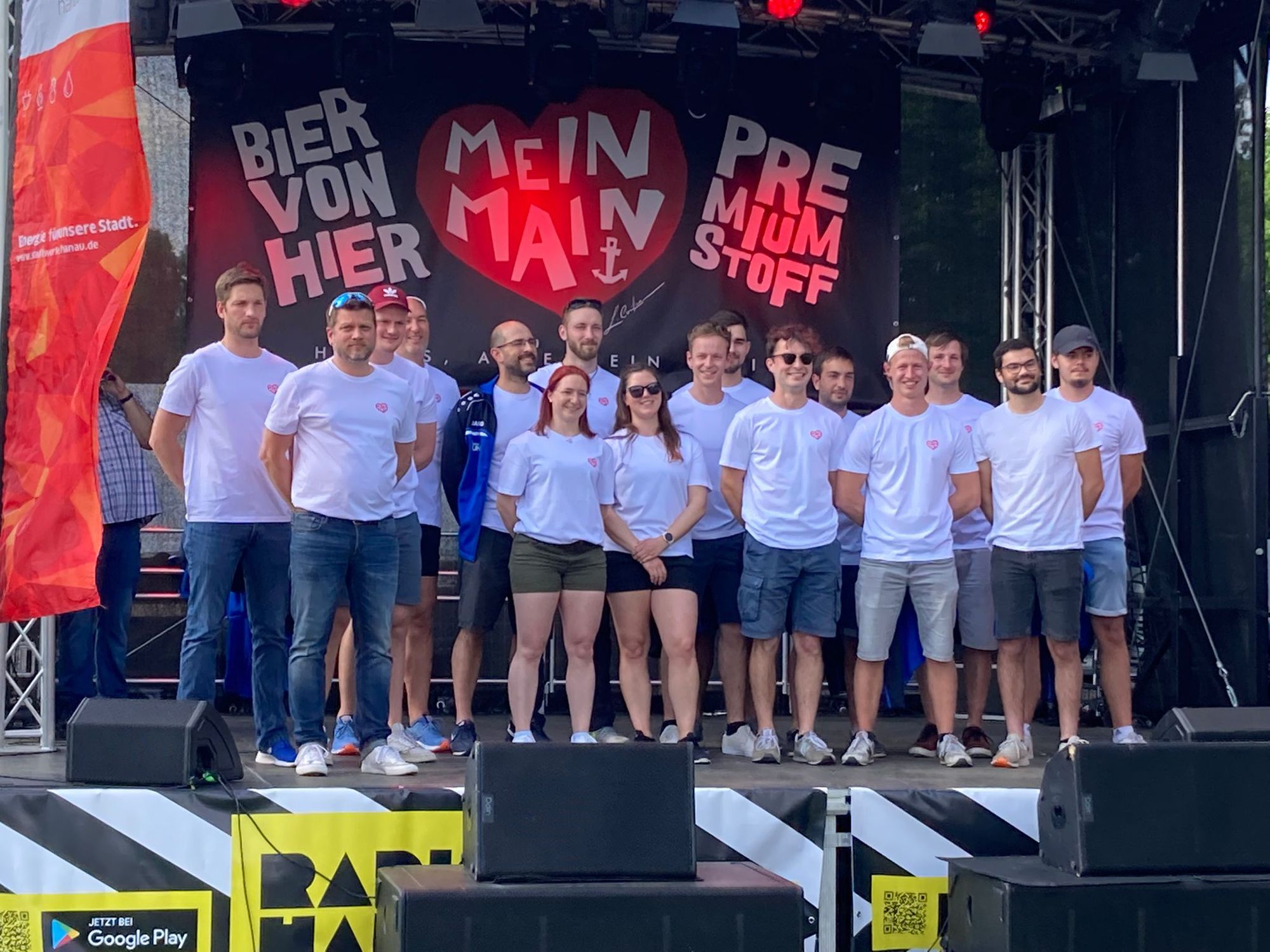 Vorstellung des RBL-Achters beim Mainuferfest