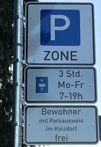 Kinzdorf  - Parkzone eingerichtet